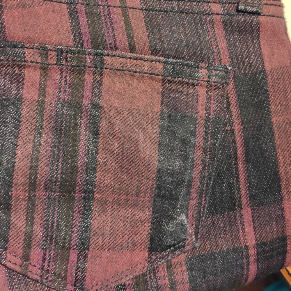 New Paige plaid skinny ankle jeans - Picture 8 of 13